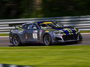 In race number 2, Lawson Aschenbach & Andy Pilgrim earned third place, in their #1 Blackdog Speed Shop Chevrolet Camaro GT4.R on Forgeline GS1R Wheels!