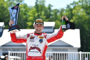 Ian James earns a pair of wins at Road America in the #50 Panoz Avezzano on Forgeline one piece forged monoblock GS1R wheels!