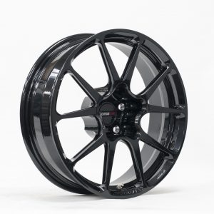 18x5 Forged Monoblock GS1R Skinny Finished in Carbon Black