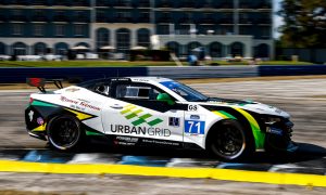 Rebel Rock Racing's Camaro GT4.R Wins at Sebring on Forgeline One PIece Forged Monoblock GS1R Wheels