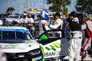 Rebel Rock Racing's Camaro GT4.R Wins at Sebring on Forgeline One PIece Forged Monoblock GS1R Wheels