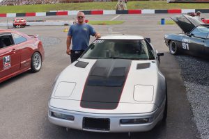 JB Boyer and his Chevrolet C4 Corvette on Forgeline One Piece Forged Monobklock ZO1R Wheels at Drive Auto X UMI Motorsports Park