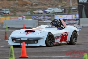 2021 Goodguys Duel in the Desert Shootout Winner Jared Leisinger's C2 Corvette on Forgeline one piece forged monoblock GS1R wheels