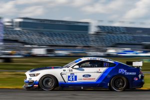 PF Racing's #41 Ford Mustang GT4 on Forgeline GS1R Wheels at Daytona International Raceway