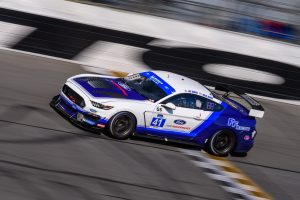 PF Racing's #41 Ford Mustang GT4 on Forgeline GS1R Wheels at Daytona International Raceway