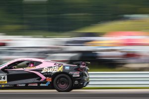 Andy Voelkel wins GridLife Gt at Lime Rock Park in his C8 Corvette on Forgeline one piece forged mononblock CF1 Open Lug wheels