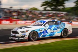 No.13 McCumbee McAleer Racing Ford Mustang GT4 on Forgeline one piece forged monoblock GS1R wheels