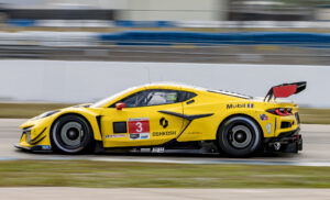 Pratt Miller Motorsports Chevrolet Corvette C8 Z06 GT3.R Testing at Sebring on Forgeline One Piece Forged Monoblock SS1R-GT Wheels