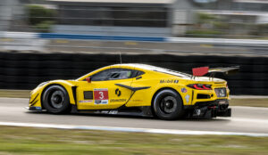 Pratt Miller Motorsports Chevrolet Corvette C8 Z06 GT3.R Testing at Sebring on Forgeline One Piece Forged Monoblock SS1R-GT Wheels